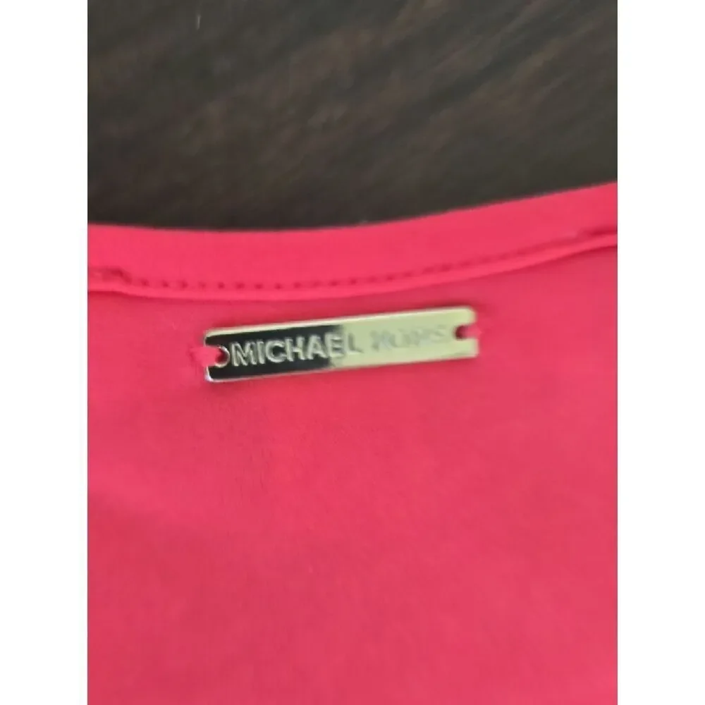 Michael Kors Sleeveless Coral-Pink Maxi Dress